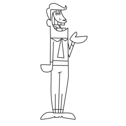 Mr T The Fairly OddParents Free Coloring Page for Kids