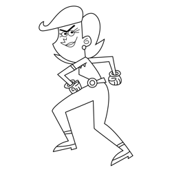 Mrs Turner R The Fairly OddParents Free Coloring Page for Kids