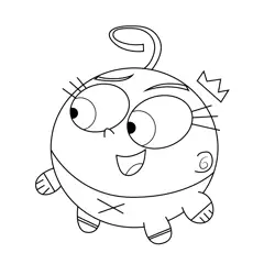 Poof Fairly Odd Parents Free Coloring Page for Kids