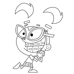 Tootie Fairly Odd Parents Free Coloring Page for Kids