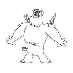 Abom The Grim Adventures of Billy and Mandy Free Coloring Page for Kids