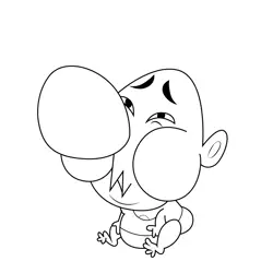 Cute Baby Billy The Grim Adventures of Billy and Mandy Free Coloring Page for Kids