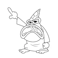 Dean Toadblatt The Grim Adventures of Billy and Mandy Free Coloring Page for Kids