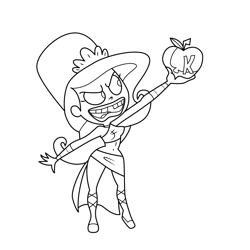 Eris The Grim Adventures of Billy and Mandy Free Coloring Page for Kids