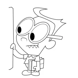 Nergal Jr. The Grim Adventures of Billy and Mandy Free Coloring Page for Kids