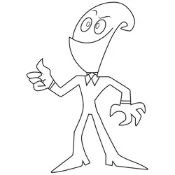 Nergal  The Grim Adventures of Billy and Mandy Free Coloring Page for Kids