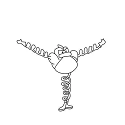 Coil Man 2 Free Coloring Page for Kids