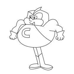 Coil Man 3 Free Coloring Page for Kids