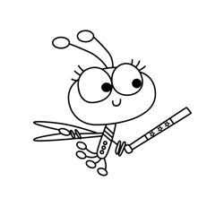Kikli 1 The Lingo Show Free Coloring Page for Kids
