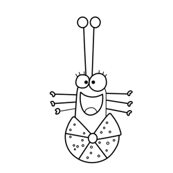 Subah 1 The Lingo Show Free Coloring Page for Kids