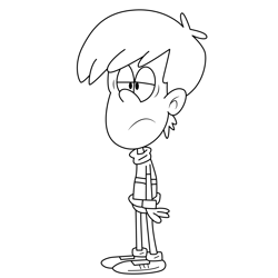 Artie The Loud House Free Coloring Page for Kids
