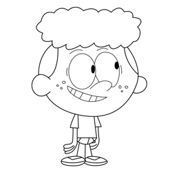 Caleb McCauley The Loud House Free Coloring Page for Kids