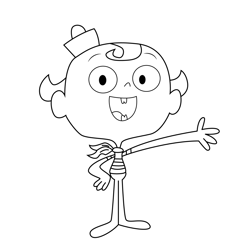 Flapjack 4 Free Coloring Page for Kids
