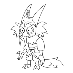 Bill The Owl House Free Coloring Page for Kids