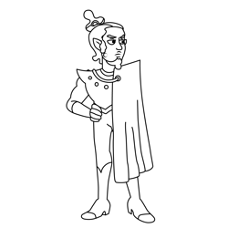 Darius Deamonne The Owl House Free Coloring Page for Kids