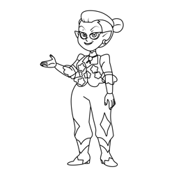 Odalia Blight The Owl House Free Coloring Page for Kids