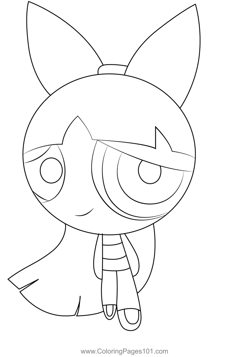 Blossom 1 Coloring Page for Kids - Free The Powerpuff Girls Printable ...