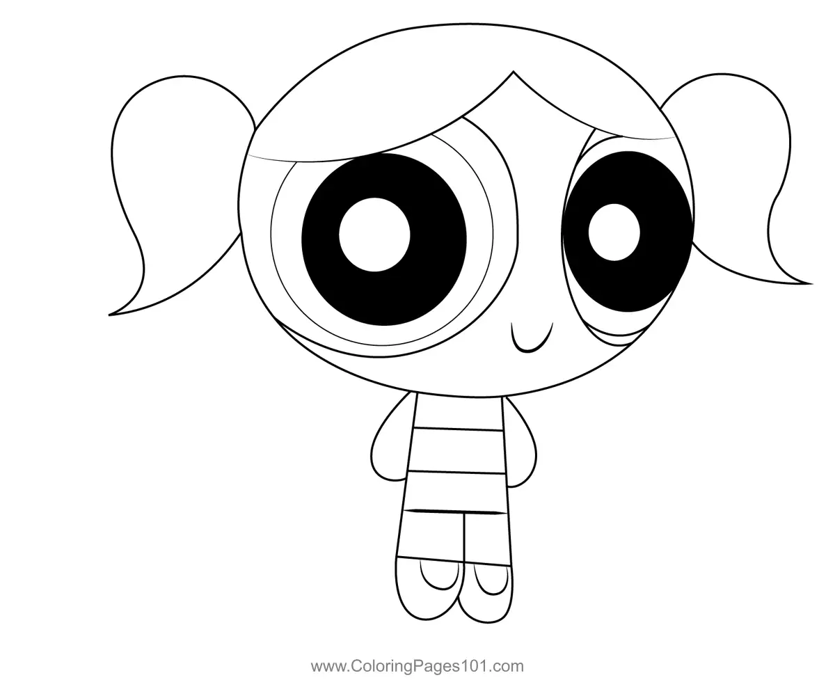 Bubbles Coloring Page for Kids - Free The Powerpuff Girls Printable ...