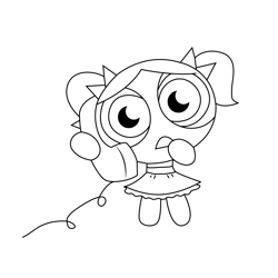 Charming Powerpuff Girls Free Coloring Page for Kids