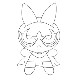 Furious Powerpuff Girls Free Coloring Page for Kids