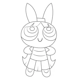 Powerpuff Girls 2 Free Coloring Page for Kids