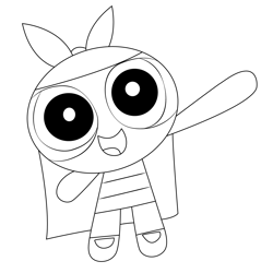 Powerpuff Girls Beautyrose Free Coloring Page for Kids