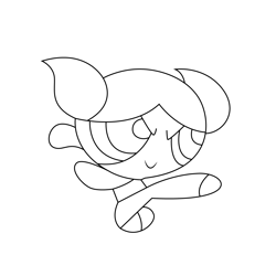 Violent Powerpuff Girls Free Coloring Page for Kids