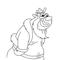 Dusty Claus The Ren & Stimpy Show Free Coloring Page for Kids