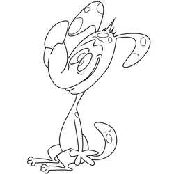 Jasper The Ren & Stimpy Show Free Coloring Page for Kids