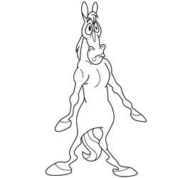 Mr. Horse The Ren & Stimpy Show Free Coloring Page for Kids