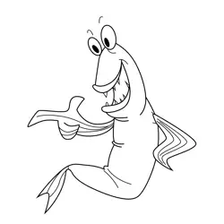Muddy Mudskipper The Ren & Stimpy Show Free Coloring Page for Kids