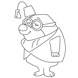 Morocco Mole 1 Free Coloring Page for Kids