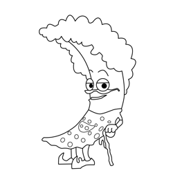 Grandma The Weatherbies Free Coloring Page for Kids