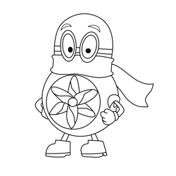 Willy Wind The Weatherbies Free Coloring Page for Kids