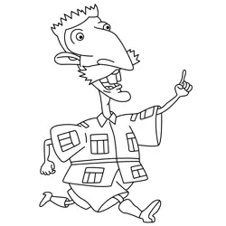 Nigel Thornberry 2 Free Coloring Page for Kids