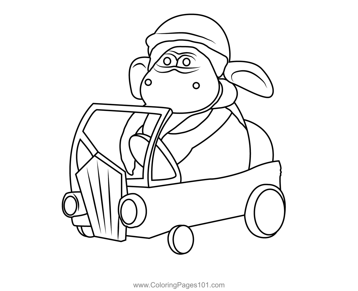 Timmy Driving Car Coloring Page for Kids - Free Timmy Time Printable  Coloring Pages Online for Kids  | Coloring Pages for  Kids