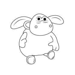 Timmy The Lamb Free Coloring Page for Kids