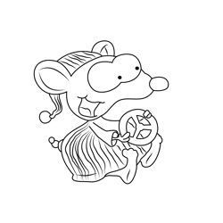 Cute Toopy Free Coloring Page for Kids