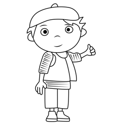 Toot the Tiny Tugboat 2 Free Coloring Page for Kids