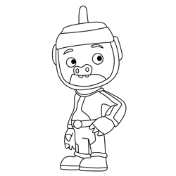 Chomps Top Wing Free Coloring Page for Kids