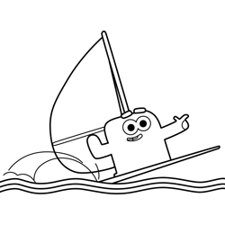 Barry 5 Treasure Champs Free Coloring Page for Kids