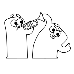 Treasure Champs 3 Free Coloring Page for Kids