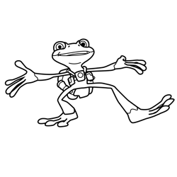 Tree Fu Tom Zigzoo Legs Wide Free Coloring Page for Kids