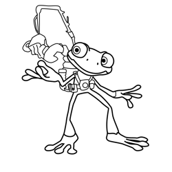 Tree Fu Tom Zigzoo Free Coloring Page for Kids