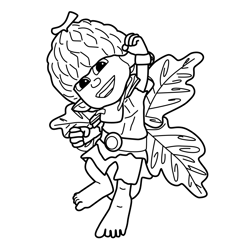 Twigs Tree Fu Tom Free Coloring Page for Kids