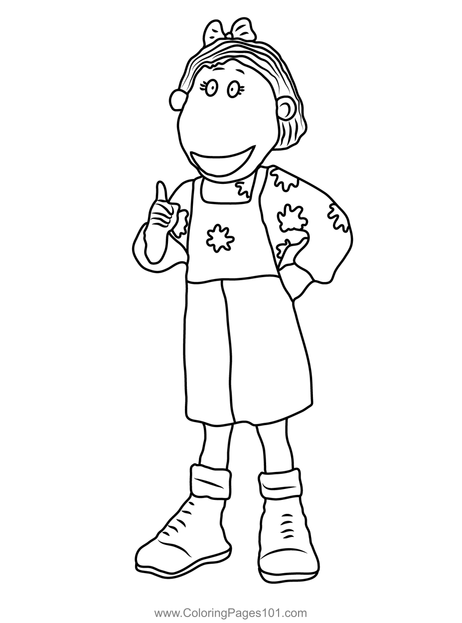 Bella Coloring Page for Kids - Free Tweenies Printable Coloring Pages