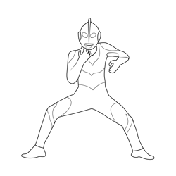 Ultraman 3 Ultraman Free Coloring Page for Kids