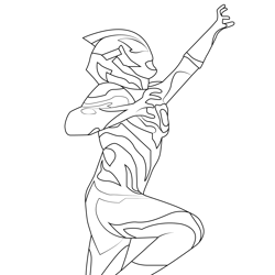Ultraman Geed 3 Ultraman Free Coloring Page for Kids