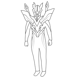 Ultraman Zero 5 Ultraman Free Coloring Page for Kids