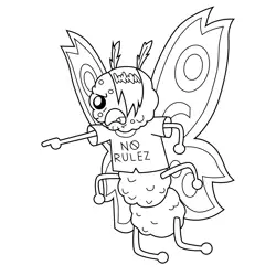 Fuzz Fuzz Unikitty Free Coloring Page for Kids